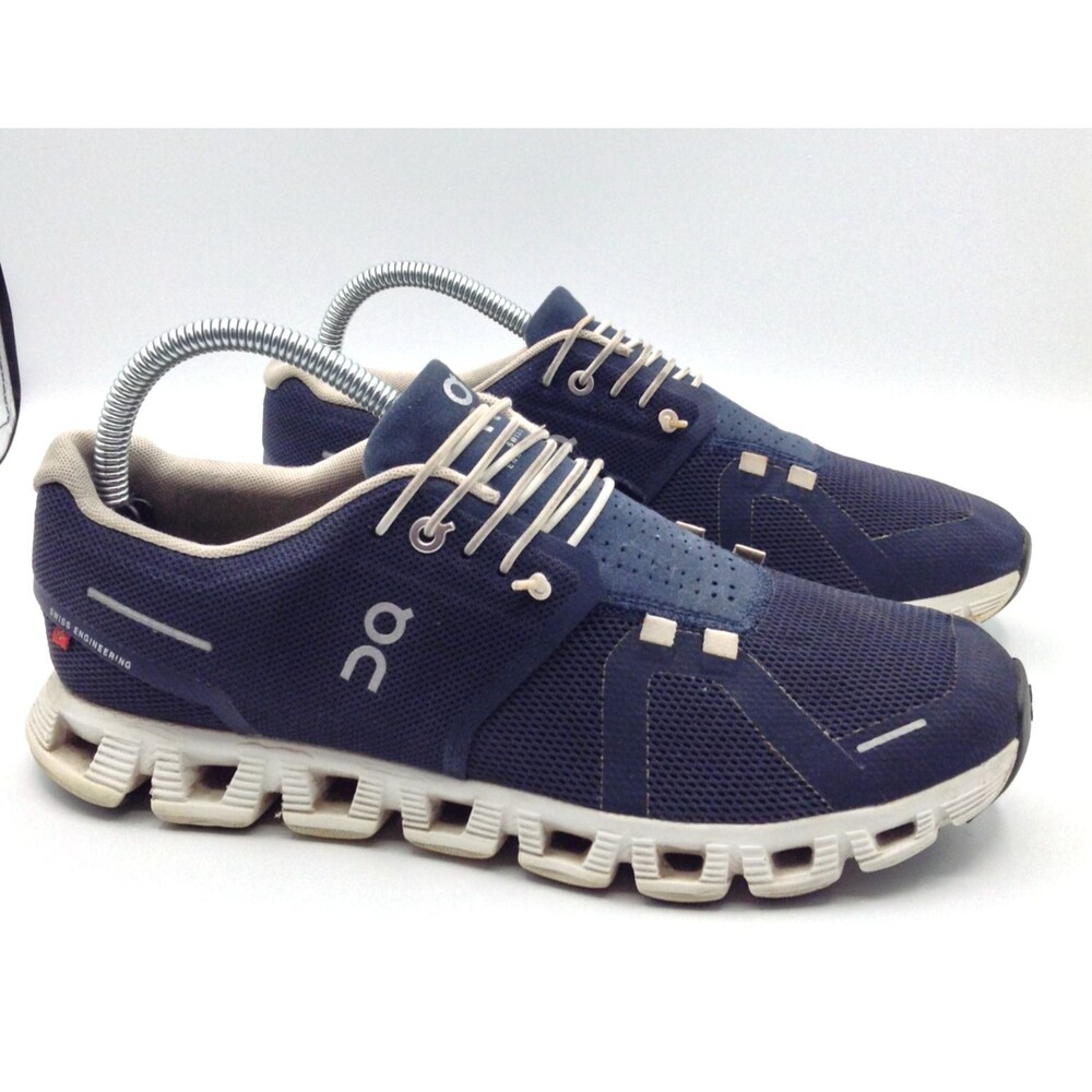 On Cloud 5 Shoes Men 8 Blue Swiss Engineering Comfort Running Athletic Sneakers